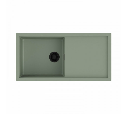 Мойка, OMOIKIRI, Sintesi, шгв 1000*500*200, отверстия для смесителя-2 промаркированных, цвет-Wind green