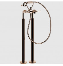 Смеситель для ванны и душа, Gessi, VENTI20, напольный, цвет-Copper PVD