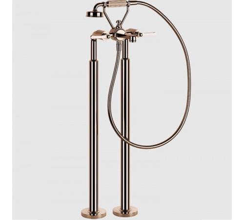 Смеситель для ванны и душа, Gessi, VENTI20, напольный, цвет-Copper PVD