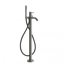 Смеситель для ванны и душа, Gessi, BATH316, напольный, цвет-Steel Brushed