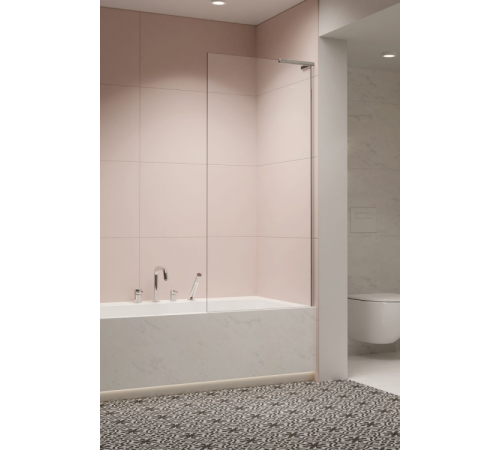 Шторка на ванну, Radaway, MODO SL PNJ II, шв 600*1500, петли-справа, цвет фурнитуры-хром, цвет стекла-прозрачный, Easy Clean