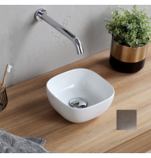 Раковина, Scarabeo, Glam, шгв 225*225*110, отверстия для смесителя-отсутствуют, цвет-Tobacco matt