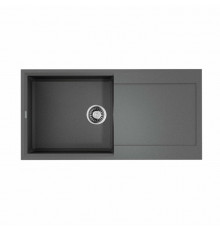 Мойка, OMOIKIRI, Sakaime, шгв 1000*500*200, отверстия для смесителя-6 промаркированных, цвет-Leningrad grey