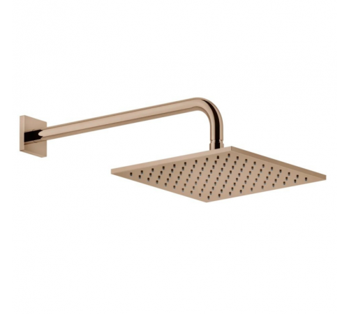 Верхний душ, Gessi, Rilievo, 250*250, цвет-медь PVD (Copper PVD)