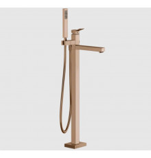 Смеситель для ванны и душа, Gessi, Rettangolo K, напольный, цвет-Copper PVD