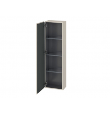 Шкаф-пенал, Duravit, L-Cube, шгв 400*243*1320, петли-слева, цвет-серо-коричневый матовый