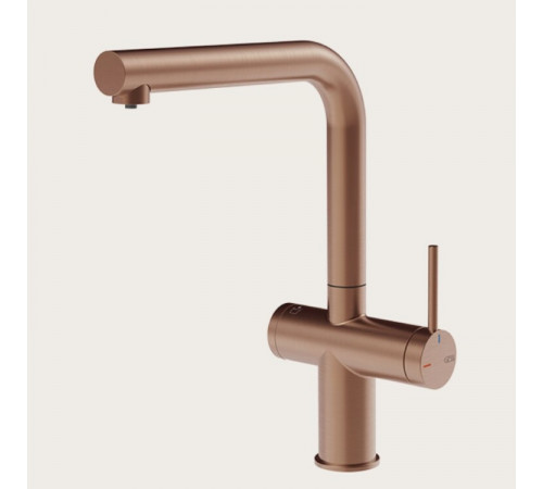 Смеситель для кухни, Gessi, Inedito Filtered, цвет-Copper Brushed PVD