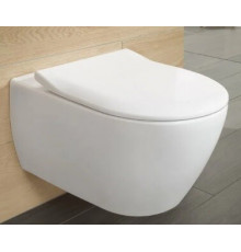 Унитаз + сиденье, Villeroy&Boch, Subway 2.0, подвесной, шгв 370*560*415, цвет-альпийский белый
