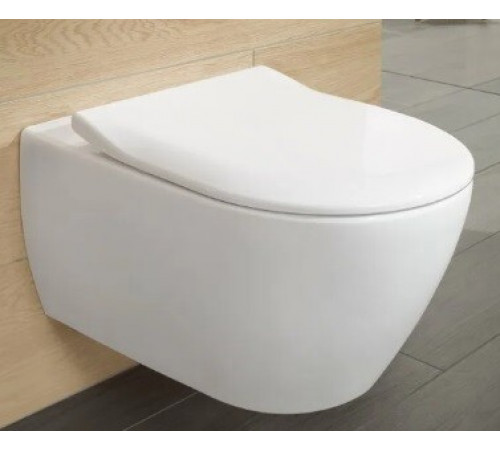 Унитаз + сиденье, Villeroy&Boch, Subway 2.0, подвесной, шгв 370*560*415, цвет-альпийский белый