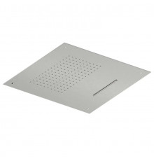 Верхний душ, Quadro design, 500*500, цвет-Steel Brushed