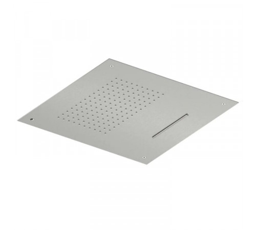 Верхний душ, Quadro design, 500*500, цвет-Steel Brushed