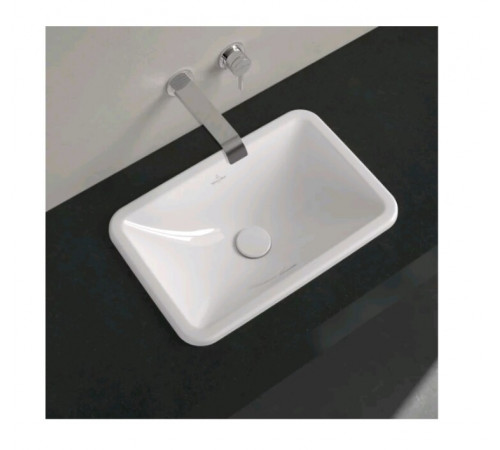Раковина, Villeroy&Boch, Loop&Friends, шгв 510*340*165, отверстия для смесителя-отсутствуют, цвет-альпийский белый (белый Alpin)