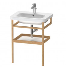 Консоль-полотенцедержатель, Duravit, Durastyle, шгв 590*440*805, с полкой в цвете-белый матовый, цвет корпуса-дуб европейский