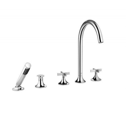 Смеситель для ванны и душа, Dornbracht, Vaia, цвет-Dark Platinum matt