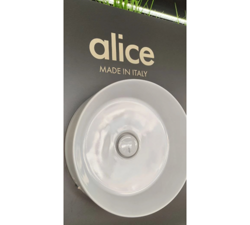 Раковина, Alice, Spy, шгв 400*400*120, отверстия для смесителя-отсутствуют, Aliglaze+, с незапираемым донным клапаном, цвет-белый
