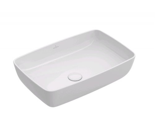 Раковина, Villeroy&Boch, Artis, шгв 580*385*130, отверстия для смесителя-отсутствуют, цвет-альпийский белый