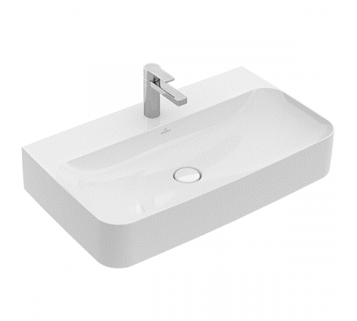 Раковина, Villeroy&Boch, Finion, шгв 800*470*165, CeramicPlus, цвет-альпийский белый