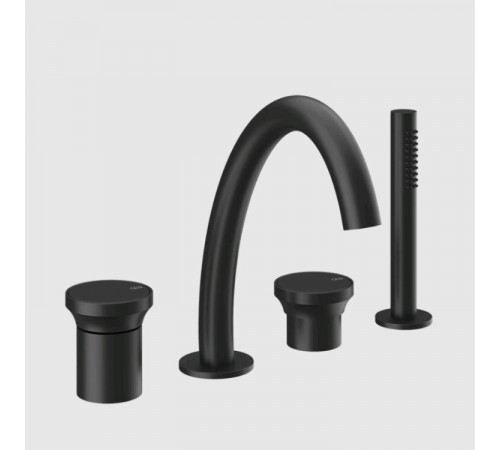 Смеситель для ванны и душа, Gessi, Origini, цвет-черный матовый