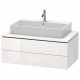 Тумба под раковину, Duravit, L-Cube, шгв 820*481*400, раковина-необходимо заказать, чаша слева, цвет-базальт матовый