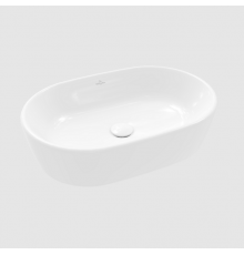 Раковина, Villeroy&Boch, Architectura, шгв 600*400*155, отверстия для смесителя-отсутствуют, цвет-альпийский белый