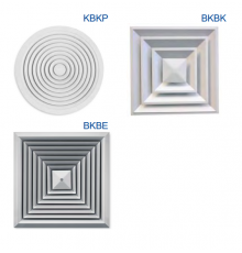 KBKP, BKBK, BKBE, Диффузоры потолочные Trox