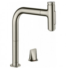 Смеситель для кухни, Hansgrohe, Metris Select M71, sBox, цвет-сталь