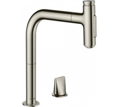 Смеситель для кухни, Hansgrohe, Metris Select M71, sBox, цвет-сталь