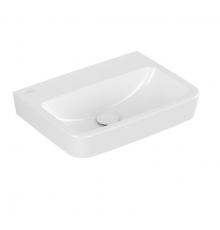 Раковина, Villeroy&Boch, O.Novo, шгв 500*370*110, отверстия для смесителя-отсутствуют, CeramicPlus, цвет-альпийский белый