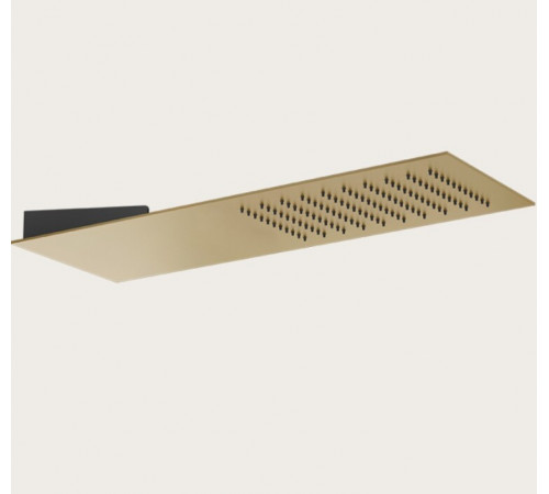 Верхний душ, Gessi, Tremillimetri, Quadro, 195*550, цвет-Warm Bronze Brushed PVD