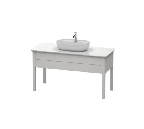 Тумба для консоли, Duravit, Luv, шгв 1388*570*743, раковина-необходимо заказать, цвет-скандинавский белый шелковисто-матовый
