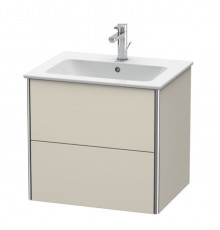 Тумба под раковину, Duravit, XSquare, шгв 610*478*560, раковина-необходимо заказать, цвет-серо-коричневый матовый