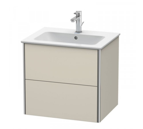 Тумба под раковину, Duravit, XSquare, шгв 610*478*560, раковина-необходимо заказать, цвет-серо-коричневый матовый