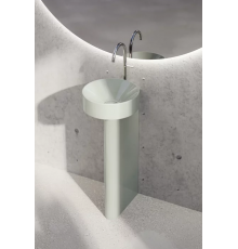 Раковина с пьедесталом, Bette, BetteSuno Pedestal, шгв 340*340*863, отверстия для смесителя-одно, BetteGlasur® Plus, цвет-salvia
