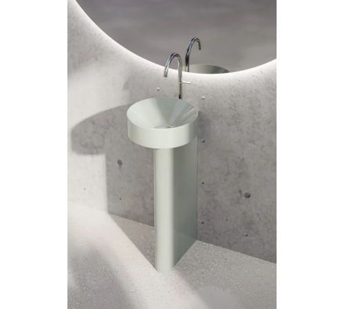 Раковина с пьедесталом, Bette, BetteSuno Pedestal, шгв 340*340*863, отверстия для смесителя-одно, BetteGlasur® Plus, цвет-salvia