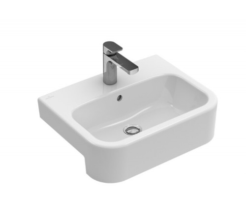 Раковина, Villeroy&Boch, Architectura, шг 550*430, отверстия для смесителя-1, цвет-альпийский белый