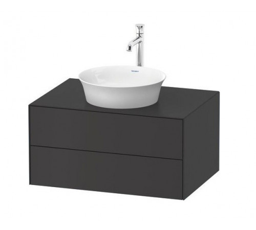 Тумба под раковину, Duravit, White Tulip, шгв 800*550*408, раковина-необходимо заказать, цвет-графит шелковисто-матовый (Graphite Satin Matt)