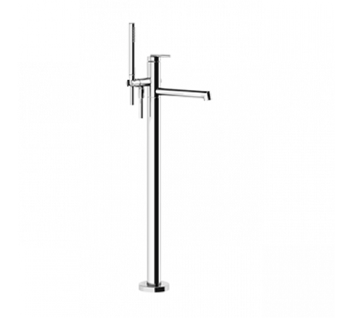 Смеситель для ванны и душа, Gessi, Ingranaggio, напольный, цвет-хром