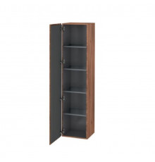 Шкаф-пенал, Duravit, L-Cube, шгв 400*363*1760, петли-слева, цвет-орех натуральный