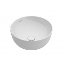 Раковина, Villeroy&Boch, Artis, шгв 430*430*125, отверстия для смесителя-отсутствуют, CeramicPlus, цвет-альпийский белый
