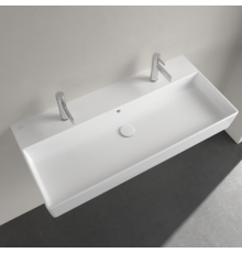 Раковина, Villeroy&Boch, Memento 2.0, шгв 1000*470*95, отверстия для смесителя-2, цвет-альпийский белый