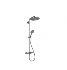 Душевая стойка, Hansgrohe, Croma Select S, цвет-шлифованный черный хром