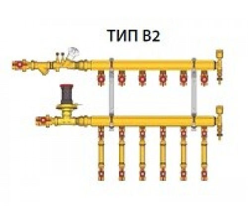 Узел коллекторный тип В-2, 1" x 3/4"/10