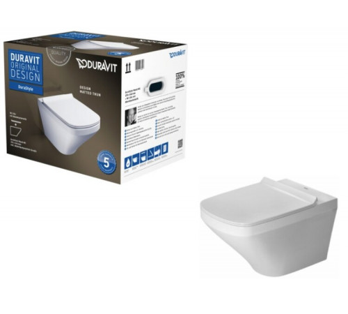 Унитаз, Duravit, Durastyle, подвесной, шгв 370*540*345, цвет-белый