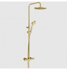 Душевая стойка, Gessi, Minimalistic shower, цвет-Gold PVD