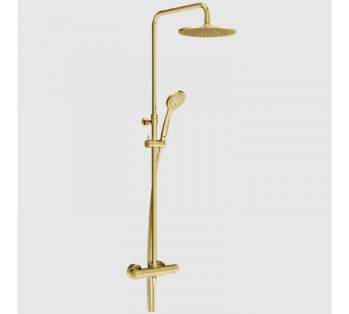 Душевая стойка, Gessi, Minimalistic shower, цвет-Gold PVD