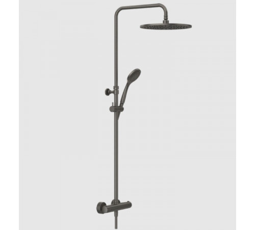 Душевая стойка, Gessi, Minimalistic shower, цвет-Black Metal Brushed PVD