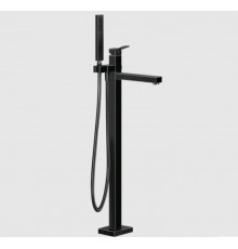 Смеситель для ванны и душа, Gessi, Rettangolo K, напольный, цвет-Black Metal PVD