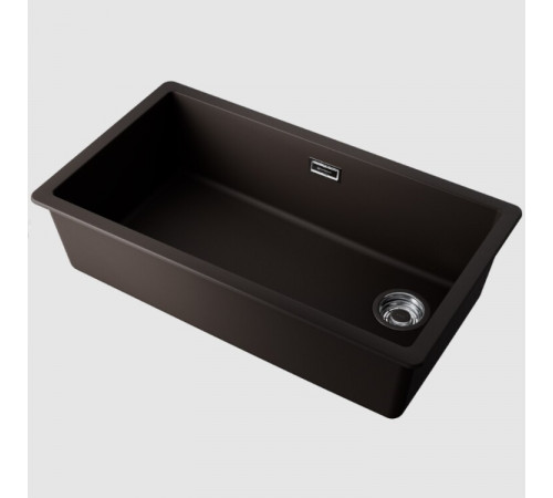 Мойка, Omoikiri, Kata Side , шгв 760*430*217, отверстия для смесителя-отсутствуют, цвет-espresso