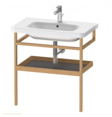 Консоль-полотенцедержатель, Duravit, Durastyle, шгв 740*440*805, с полкой в цвете-графит матовый, цвет корпуса-дуб европейский