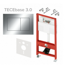 Инсталляция, TECE, TECEbase 3.0, для унитаза, шгв 500*230*1320, клавиша-TECEnow, цвет клавиши-хром